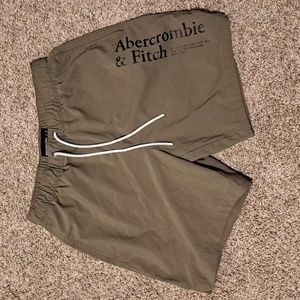 Abercrombie & Fitch Army Green swimming trunks Size Small